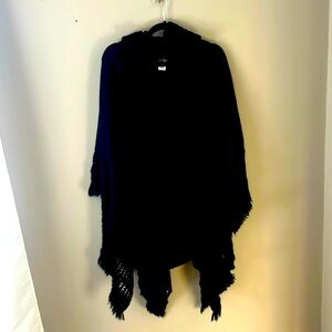 Black Sweater Poncho